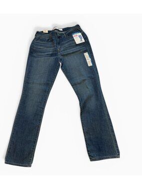 NWT Signature by Levi Strauss Women's Mid Rise Slim Simply Stretch Jeans 12L Lon